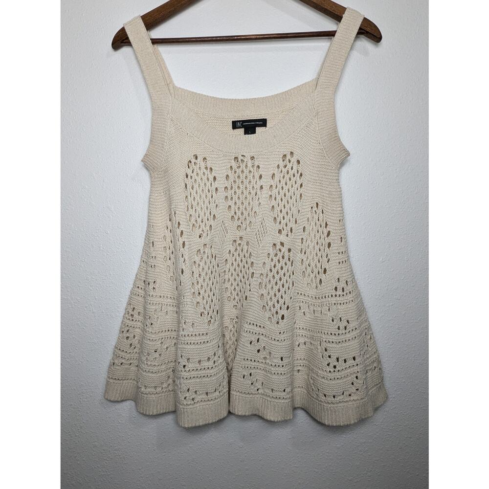 INC International Concepts Knit Swing Top Size L